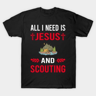 I Need Jesus And Scouting Scout Scouts T-Shirt